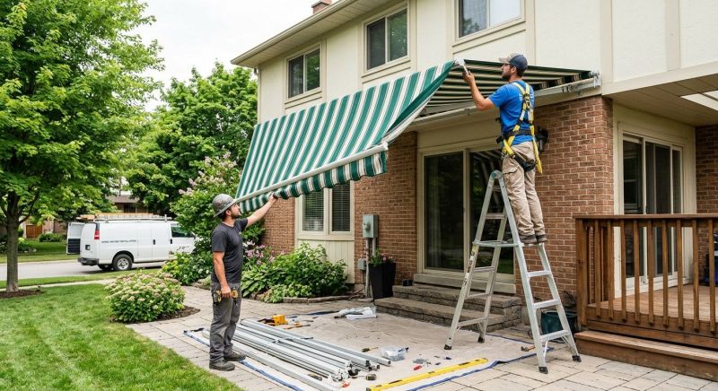 Canvas Awning Installation in Marin County, CA
