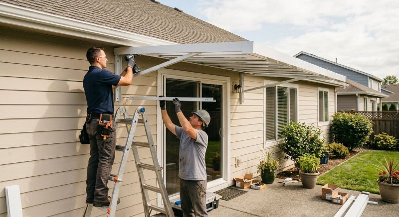 Aluminum Awning Installation in Napa, CA