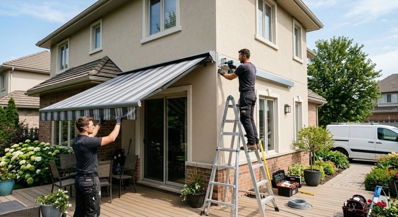 Deck Awning Installation in Sonoma County, CA