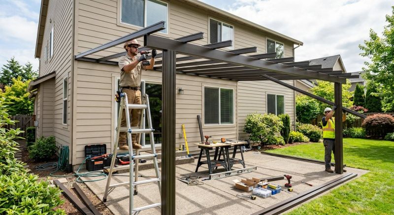 Metal Patio Cover Installation in Santa Rosa, CA