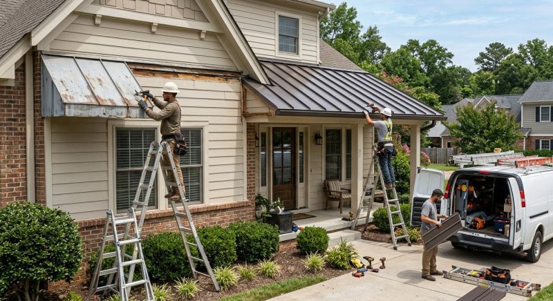 Metal Shade Installation in Fayetteville, NC