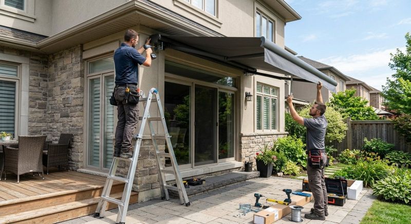 Retractable Awning Installation in Sonoma County, CA